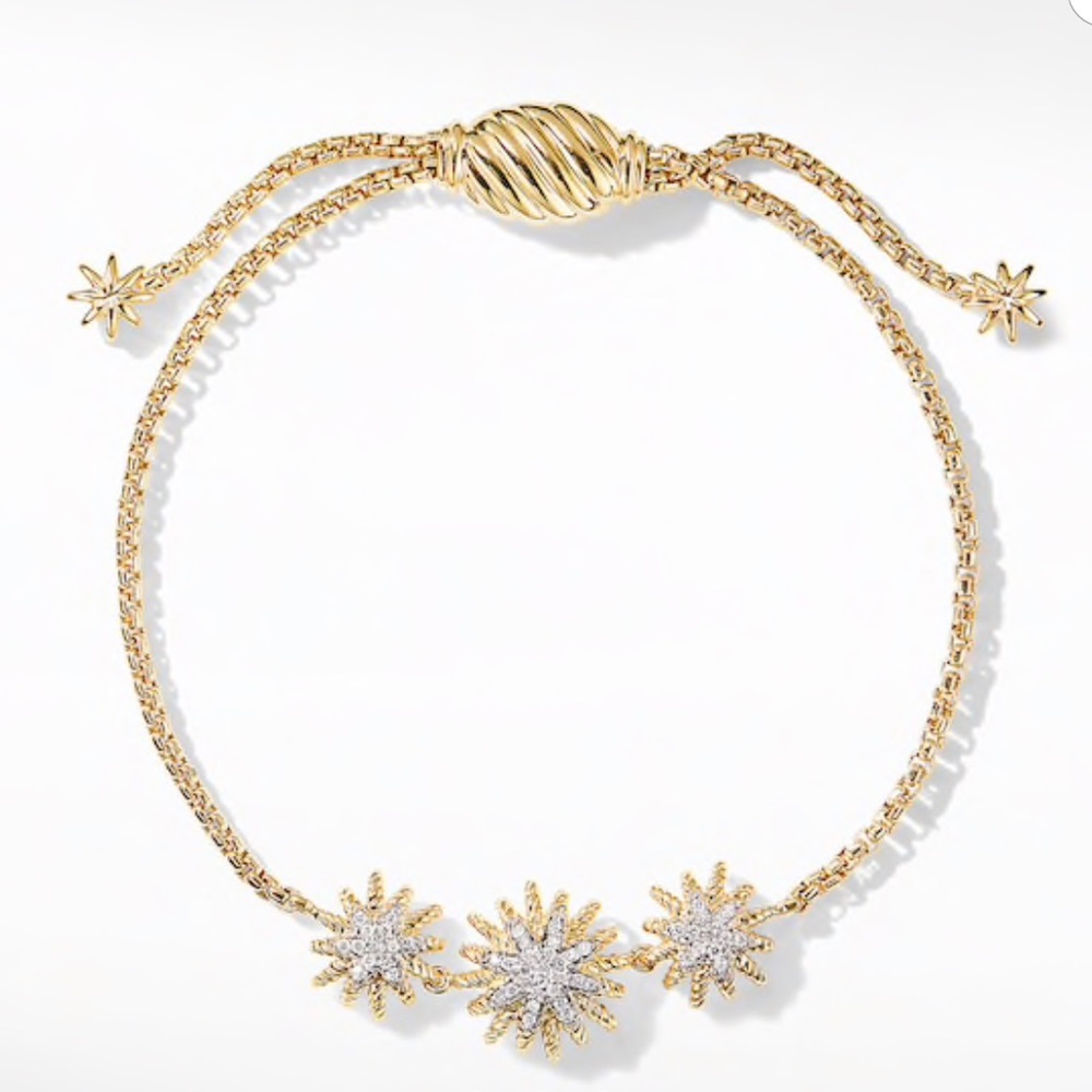 David Yurman Starburst Bracelet Diamond/18K Gold